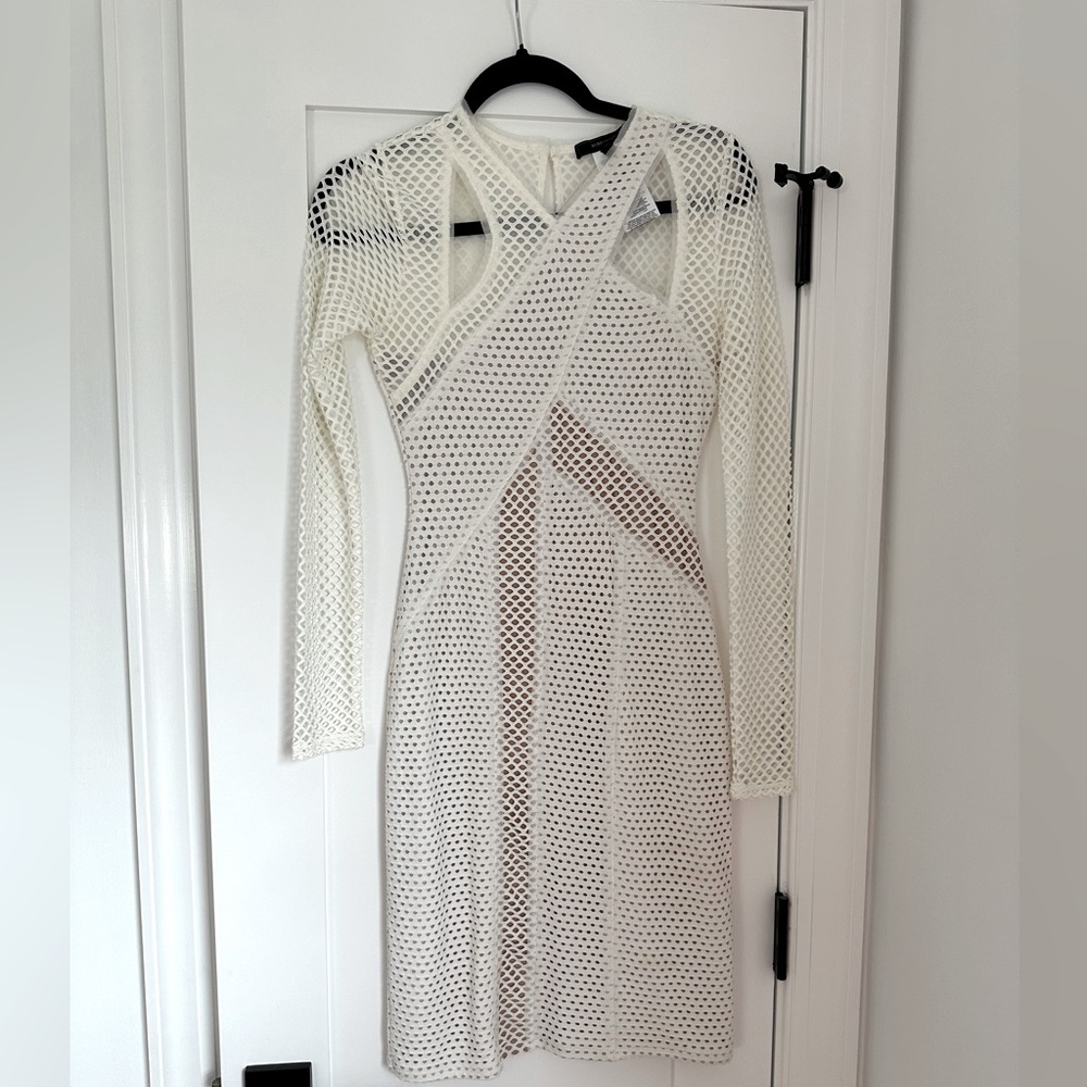 White BCBG dress